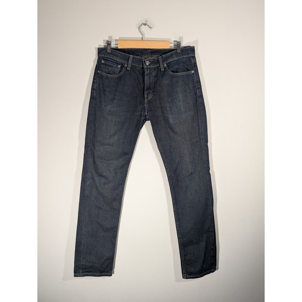 Levi's 511 Slim Fit Mens Jeans 33x32 Dark Wash Blue Stretch Classic Everyday